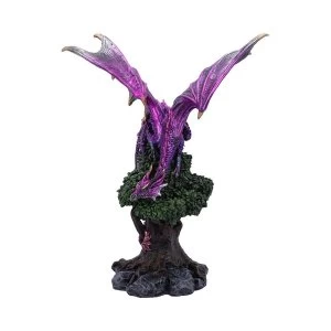 Image of Nature's Perch Purple Dragon Figurine