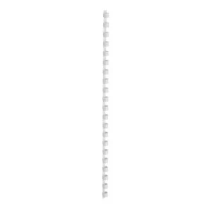 image of 5 Star Office Binding Combs Plastic 21 Ring 45 Sheets A4 8mm White Pack 100