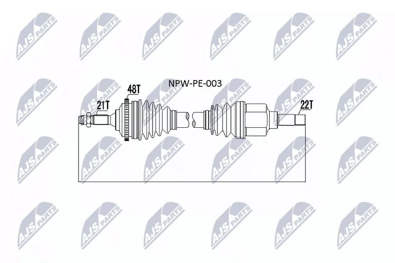 Image of NTY Drive shaft NTY NPW-PE-003