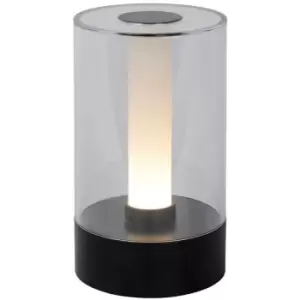 image of Lucide TRIBUN - Table Lamp - Ø9cm - LED Dim. - 1x2,5W 3000K - 3 StepDim - Black