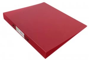 Image of Q Connect Ring Binder Frosted Red