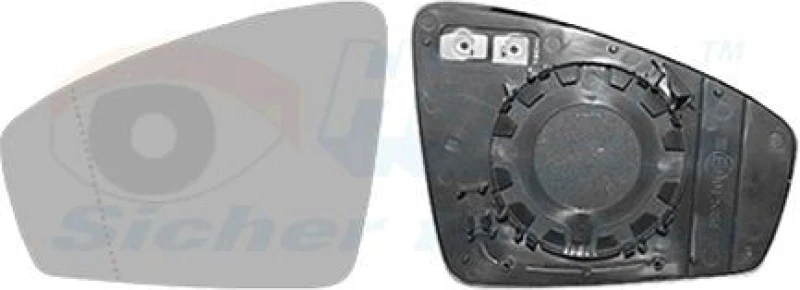 Image of VAN WEZEL Wing mirror glass VAN WEZEL 5747837