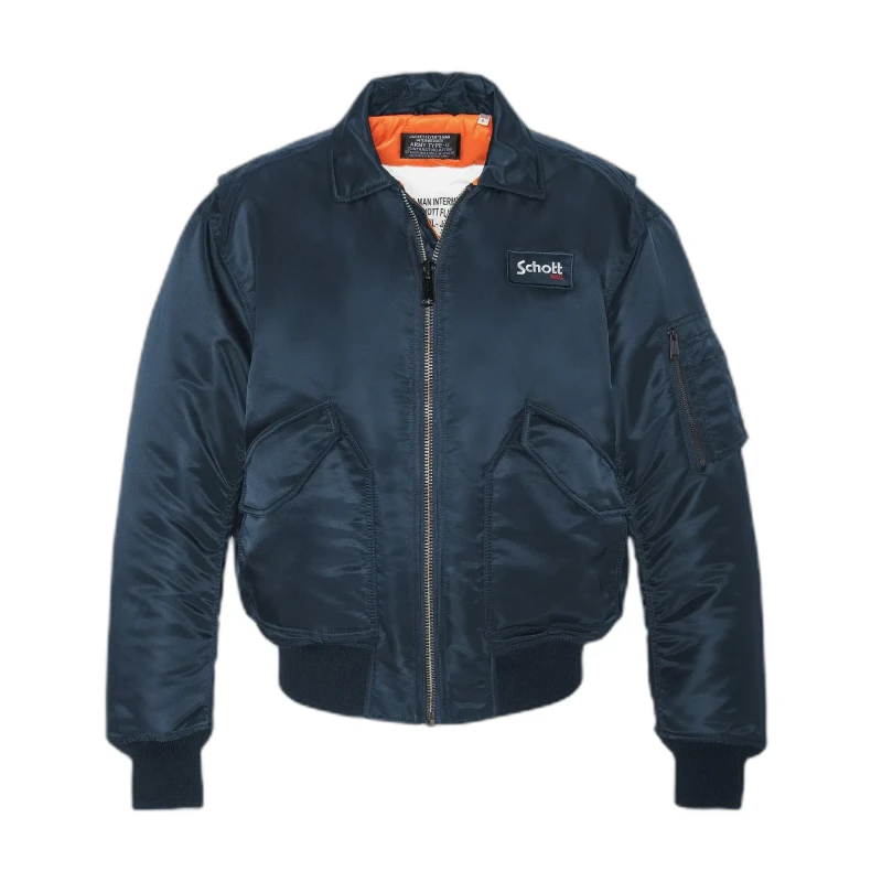 Image of Schott Oversized bomber Schott CWU Original Bleu Unisex L