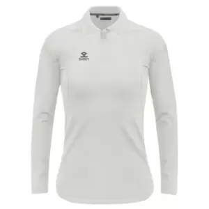 Image of Shrey Performance Playing Shirt L/S Womens Senior - White