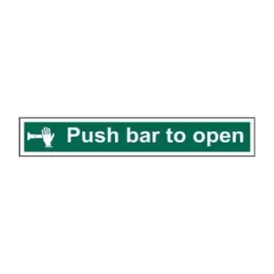 image of Push Bar to Open - PVC (600 x 100mm)