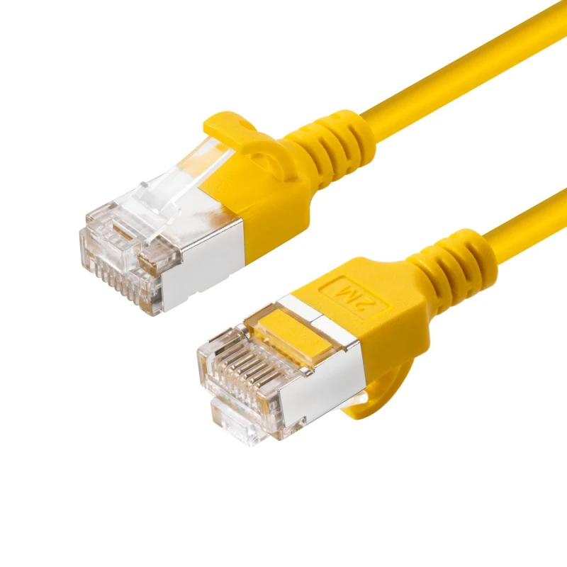 Image of Microconnect V-FTP6A0025Y-SLIM networking cable Yellow 0.25 m Cat6a U/