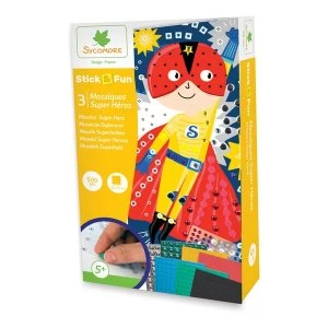 image of Sycomore Stick & Fun Childrens Mosaics Super Hero's