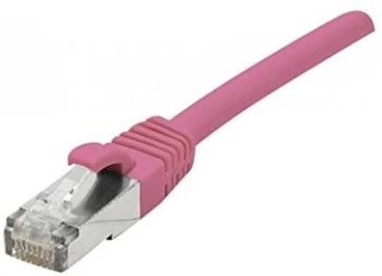 Image of Patch Cord RJ45 CAT.6a S/FTP LSZH Snagless Pink - 0.30 M Full Copper