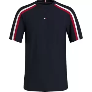 Image of Tommy Sport Global Stripe S/S Tee - Blue