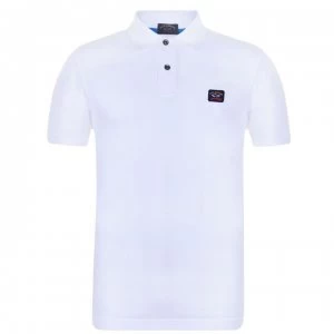 image of PAUL AND SHARK Short Sleeved Polo Shirt - White 010