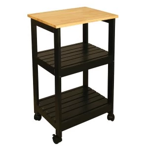 Image of Catskill by Eddingtons 2 Shelf Kitchen Trolley Black