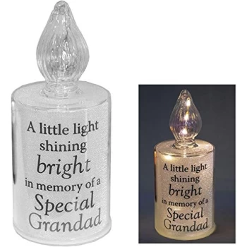 Image of Thoughts Of You Memorial Candle Light - Grandad