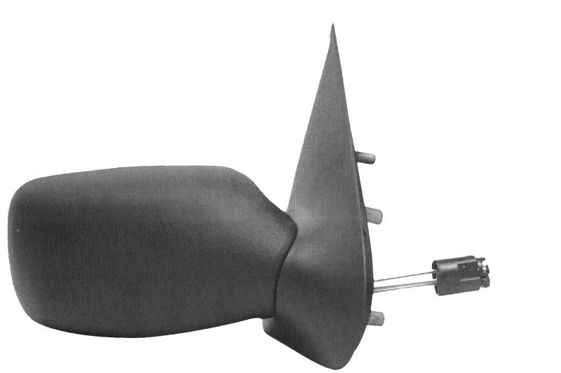 Image of PRASCO FD0507113 Wing mirror Right, black, Manual, Control: cable pull Outside Mirror (50)