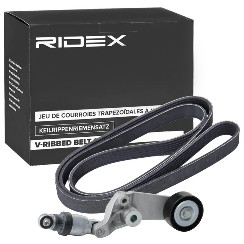 Image of RIDEX 542R0865 V-ribbed belt set V-Ribbed Belt Set (542)