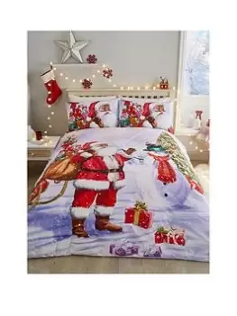 Image of Fusion Santa Christmas Duvet Cover Set