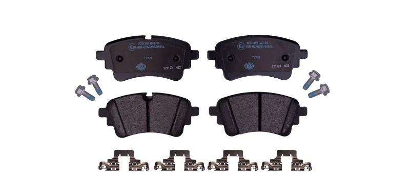 Image of HELLA Brake pad set HELLA 8DB 355 040-961