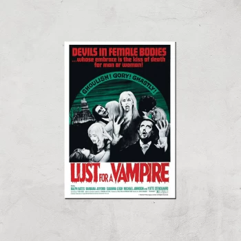 Image of Devils In Female Bodies - Lust For A Vampire Giclee Art Print - A3 - Print Only