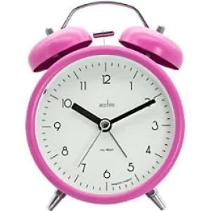 image of Acctim Clock 16113 9.8cm x 5.7cm x 12.5cm Pink Villanelle