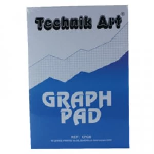 Image of Technik Art A4 Graph Pad 5mm Quadrille 40 Leaf XPG6