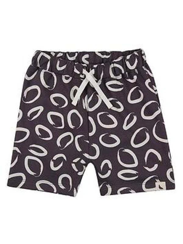 Image of Turtledove London Eyespot Shorts in Charcoal Size: 5-6 Years Charcoal Unisex 5-6 Years