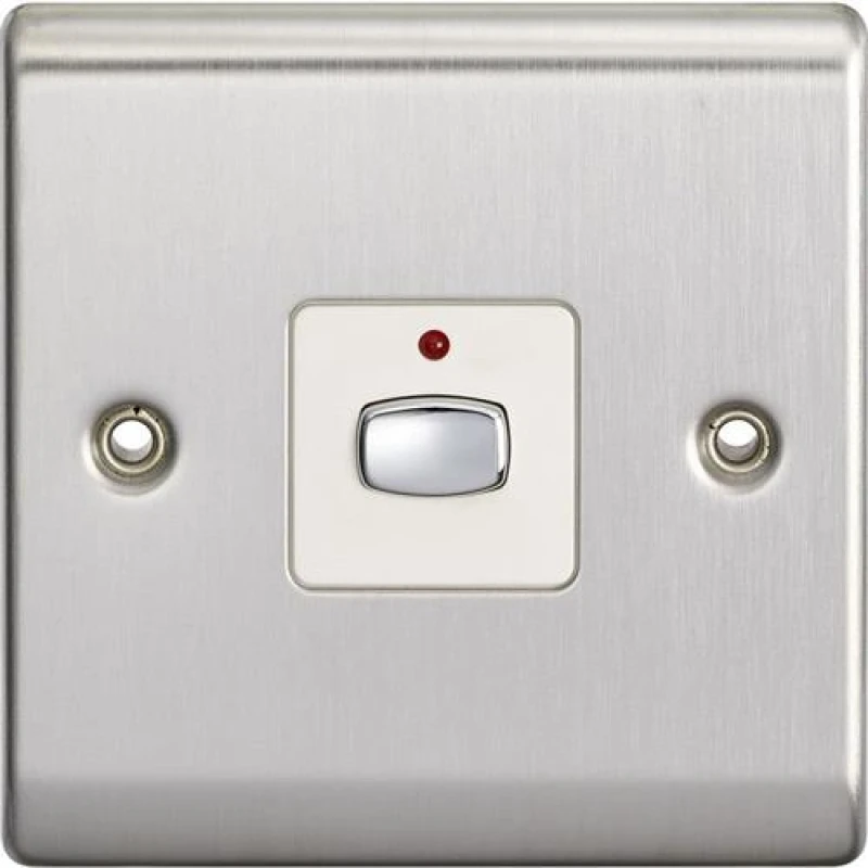 Image of Energenie MiHome Smart 6MM Light Switch 1 Gang Dimmer - Steel