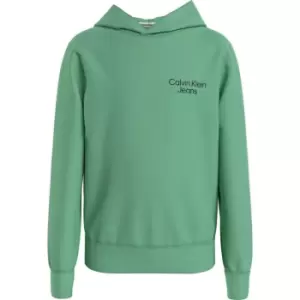 Image of Calvin Klein Jeans Ckj Stack Logo Hoodie - Green