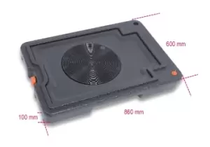 Image of Beta Tools 1878 Fluid Collection Tank Drip Tray 30 Litre Splashproof on Wheels