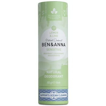 Image of Ben and Anna Sensitive Lemon and Lime Deodorant 60g