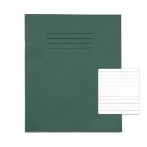 image of RHINO 8 x 6.5 Handwriting Book 32 Pages 16 Leaf Dark Green