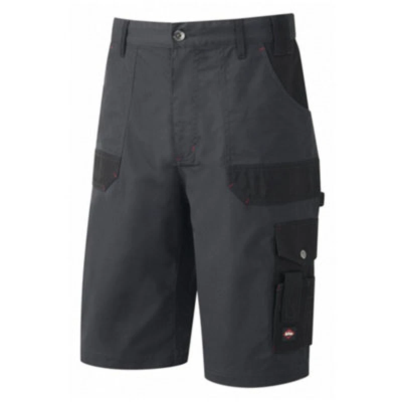 Image of Lee Cooper Workwear Lee Cooper Workwear Men Multi Pocket Cargo Shorts in Grey Size: 40R Grey 40R Male 5050217249278