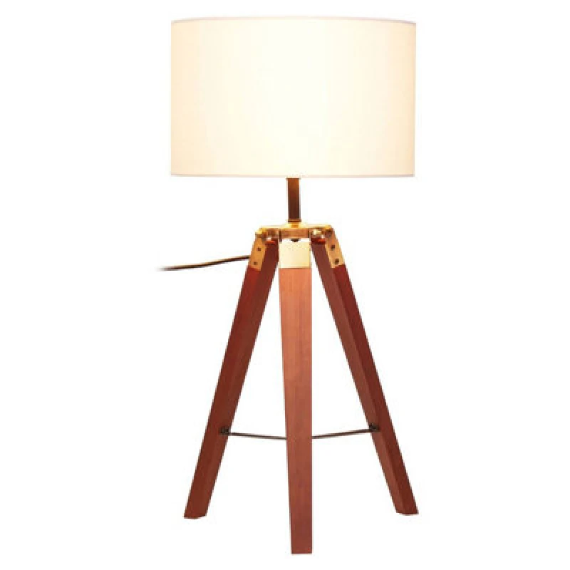 Image of Orsina Malvern Tripod Table Lamp With Brown Base