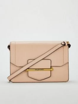 Image of Valentino By Mario Valentino Anfissa Winter Leather Satchel Bag - Sand, Grey, Women