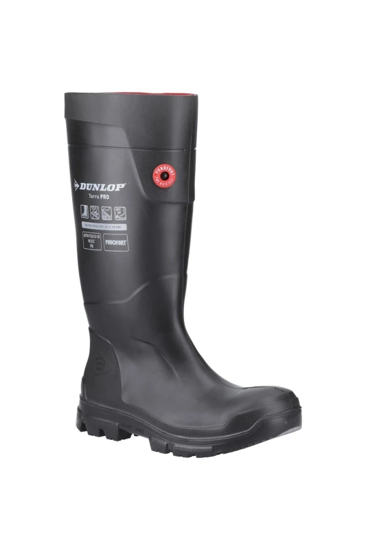 Image of Dunlop TerraPro Full Safety Wellington - Black 5