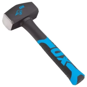 image of Ox Tools OX-T081302 Trade Fibreglass Handle Club Hammer 2.5Lb