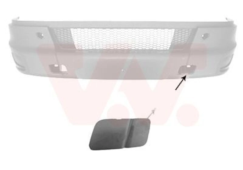 Image of VAN WEZEL Bumper cover VAN WEZEL 2816585