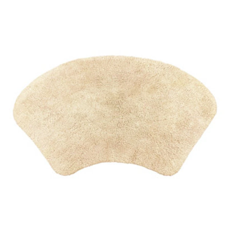 Image of Allure Bath Fashions Curved Shower Mat 100% Cotton - Stone