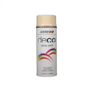 image of PlastiKote Deco Spray Paint High Gloss RAL 1015 Light Ivory 400ml