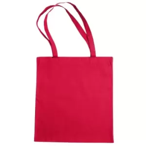 image of Jassz Bags "Beech" Cotton Large Handle Shopping Bag / Tote (Pack of 2) (One Size) (Rouge Red)