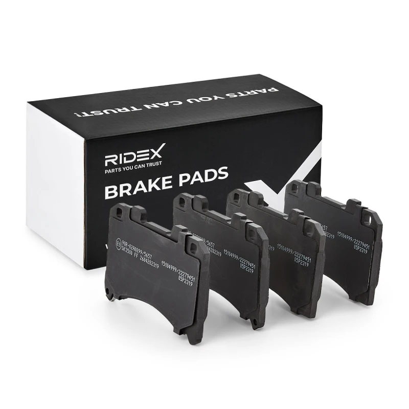 Image of RIDEX 402B2199 Brake pad set with acoustic wear warning Brake Pad Set,disc brake (402)