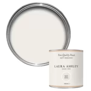 image of Laura Ashley Dove Grey White Matt Emulsion Paint, 100ml Tester Pot