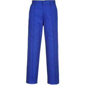 image of Portwest - 2885 - Royal Blue Preston Mens Work Trousers with Side Pockets sz 28' Regular