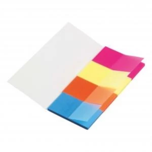 image of Office Page Markers Neon Four Colour Pack 5 938229