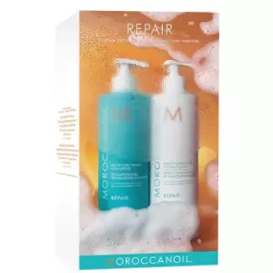 image of Moroccanoil Moisture Repair Shampoo and Conditioner 500ml Duo