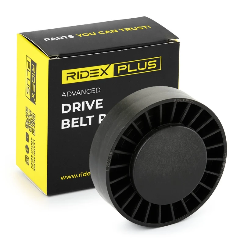 Image of RIDEX PLUS Deflection / guide pulley, V-ribbed belt RIDEX PLUS 312D0007P