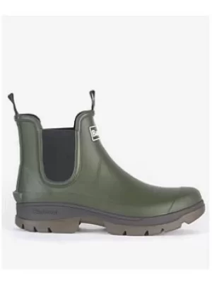 Image of Barbour Nimbus Chelsea Rubber Boots, Olive, Size 11, Men