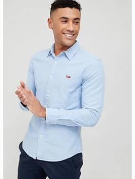 Image of Levis Slim Fit Embroidered Logo Shirt - Light Blue Size XL Men