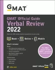Image of GMAT Official Guide Verbal Review 2022 : Book + Online Question Bank