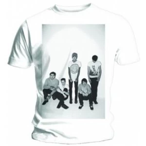 image of BMTH Group Shot Mens White T Shirt: Large