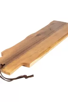 image of Acacia Wood Serving Plank Baguette Board, 48x13cm, Sleeved