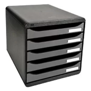 Image of Exacompta Big Box Plus Metallic, Black/Metallic Silver, Pack of 1